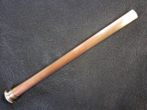 M/K Trombone Leadpipes - (MK50 Raw Finish, Rose Brass Bass with Getzen-Edwards Threaded Collar, .562 Bore)