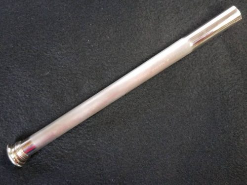 M/K Trombone Leadpipes - (GR Bass Raw Finish, Sterling Silver with Getzen-Edwards Threaded Collar, .562 Bore)