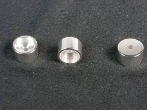 M/K Getzen Bottom Valve Caps (Silver Plate Finish, Set of 3 - 1.44 ounce)
