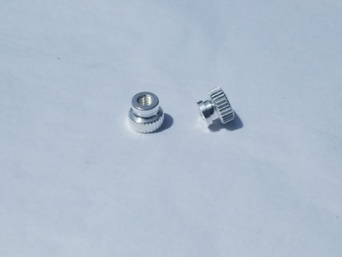 Bach Stop Rod Nuts - Solid nickel silver with a Silver Plated Finish
