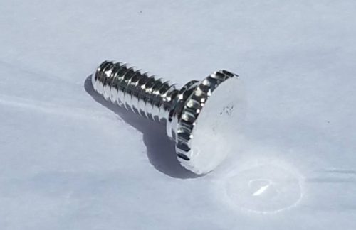 Lyre Holder/3rd Slide Push Ring Brass Screw - Fits Olds, Getzen, and Blessing (Silver Plated)