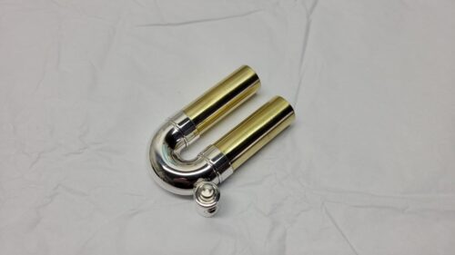 Bach Standard Weight Bb ML Bore 3rd Valve Dump Slide (Silver plated, Yellow Brass, Amado Waterkey)