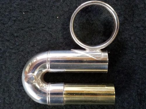 Bach Large Bore C Trumpet 1st slide with Thumb Ring (Silver Plated, Yellow Brass)