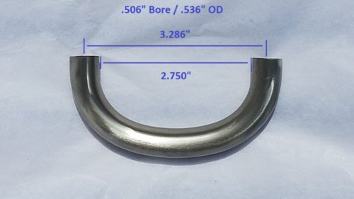 Trombone Ambassador (and others) Handslide Crook (Nickel, Small Bore)