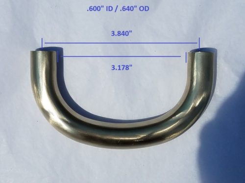 Trombone Bass Crook - Fits Conn and Reynolds (Nickel)