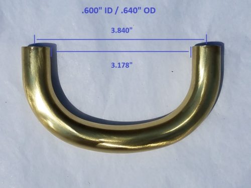 Trombone Bass Crook - Fits Conn and Reynolds (Yellow Brass)