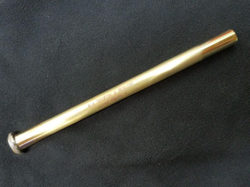 Trombone Pipe with Pull Ring (George Roberts Bass, Yellow Brass, .562 Bore)