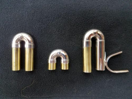 Bach Standard Weight Valve Slide Set (Bb, ML Bore, Yellow Brass, Silver plated)