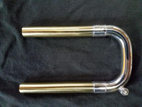 Bach BSE-ML-SIL Standard Weight Bb Tuning Slide (Silver plate, Square, Yellow Brass, SE Series, ML Bore)