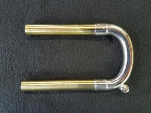 Bach Standard Weight Bb BSE-ML-SIL Tuning Slide (Silver plate, Semi-Round, Yellow Brass, SE Series, ML Bore)