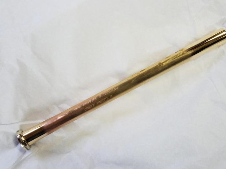 Trombone Pipe with Pull Ring Roberts Bass, Rose Brass, .562