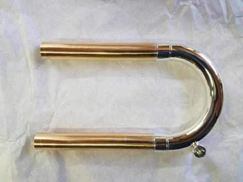 Bach Bb Standard Weight BSE-ML-SIL Tuning Slide (Silver plate, Fully Round, Bronze, SE Series, ML Bore)