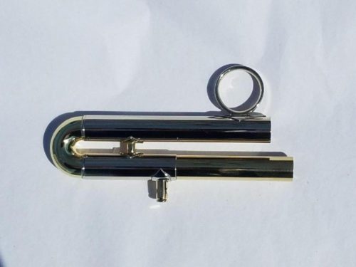 Bach Strad Standard Weight Bb ML Bore Complete 3rd Slide (one piece) with no waterkey (Raw Finish, Yellow Brass, Standard Weight, ML bore, Fits 180 series standard weight models)