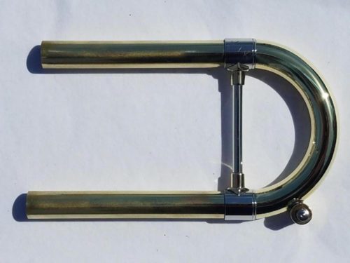 Bach BSR-ML Bb Lightweight Tuning Slide (Raw Finish, Fully Round, Yellow Brass, SR Series, ML Bore)