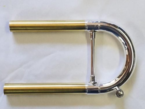 Bach BSR-ML Bb Lightweight Tuning Slide (Silver plate, Fully Round, Yellow Brass, SR Series, ML Bore)