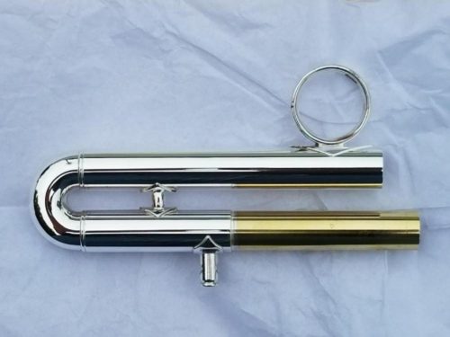Bach Strad Standard Weight Bb ML Bore Complete 3rd Slide (one piece) with no waterkey (Silver plated, Yellow Brass, Standard Weight, ML bore, Fits 180 series standard weight models)