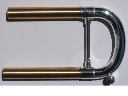 Bach Standard Weight BSR-ML-SIL Bb Tuning Slide (Silver plate, Semi-Round, Bronze, SR Series, ML Bore)