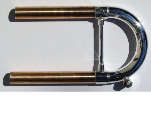 Bach Bb BSR-ML-SIL Trumpet Tuning Slide (Silver Plated, Standard Weight, Bronze, SR Series, Fully Round, ML Bore)