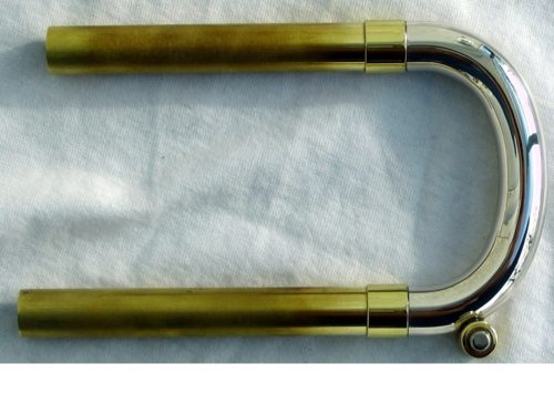 Yamaha YSE-ML Bb Trumpet Tuning Slide (Raw Finish, Sterling Silver, Semi-Round, SE Series, ML Bore, fits 8335LA)